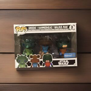 Funko Pop! Star Wars Greedo, Hammerhead, Walrus Man 3-Pack Walmart Exclusive